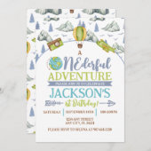 Einladung zum 1. Geburtstag (Vorne/Hinten)