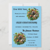 Einladung zum 1. Geburtstag (Vorderseite)