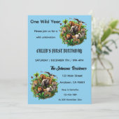 Einladung zum 1. Geburtstag (Stehend Vorderseite)