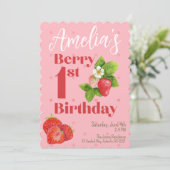 Einladung zum 1. Geburtstag (Stehend Vorderseite)