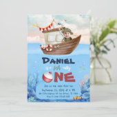 Einladung zum 1. Geburtstag (Stehend Vorderseite)