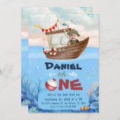 Einladung zum 1. Geburtstag (Vorne/Hinten)