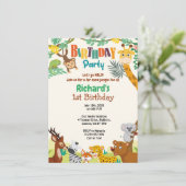 Einladung zum 1. Geburtstag (Stehend Vorderseite)