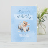 Einladung zum 1. Geburtstag (Stehend Vorderseite)