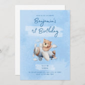 Einladung zum 1. Geburtstag (Vorne/Hinten)