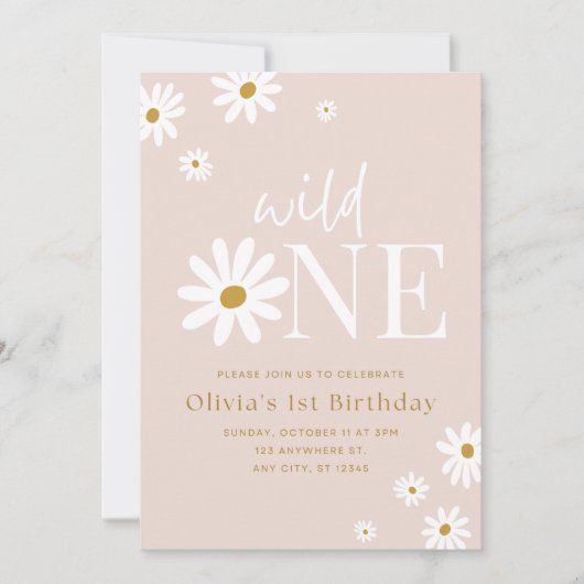 Einladung zum 1. Geburtstag (Vorderseite)