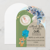 Einladung zum 1. Geburtstag (Vorne/Hinten)