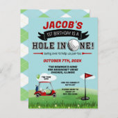 Einladung zum 1. Geburtstag (Vorne/Hinten)