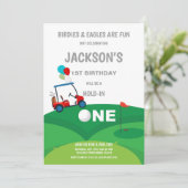 Einladung zum 1. Geburtstag (Stehend Vorderseite)