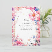 Einladung zum 1. Geburtstag (Stehend Vorderseite)