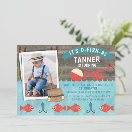 Einladung zum 1. Geburtstag (Stehend Vorderseite)