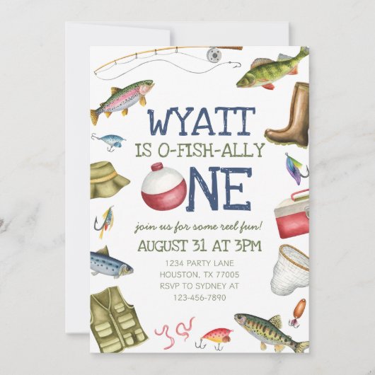 Einladung zum 1. Geburtstag (Vorderseite)