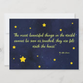 Einladung zum 1. Geburtstag (Rückseite)