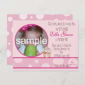 Einladung zum 1. Geburtstag (Vorne/Hinten)