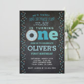 Einladung zum 1. Geburtstag (Stehend Vorderseite)