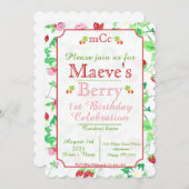 Einladung zum 1. Geburtstag (Vorne/Hinten)