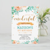 Einladung zum 1. Geburtstag (Stehend Vorderseite)