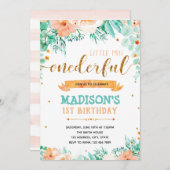 Einladung zum 1. Geburtstag (Vorne/Hinten)