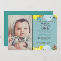 Einladung zum 1. Geburtstag | Benutzerdefiniert Ni