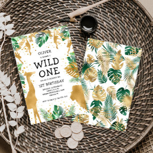 Einladung zum 1. Geburtstag: Budget Wild One Safar