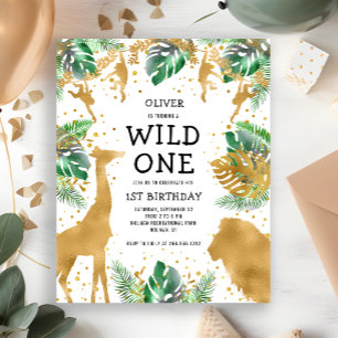 Einladung zum 1. Geburtstag: Budget Wild One Safar
