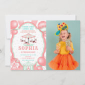 Einladung zum 1. Geburtstag Circus Foto (Vorderseite)