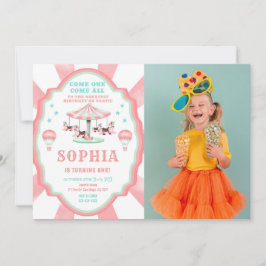 Einladung zum 1. Geburtstag Circus Foto