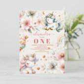 Einladung zum 1. Geburtstag der Wasserfarbenschlei (Stehend Vorderseite)