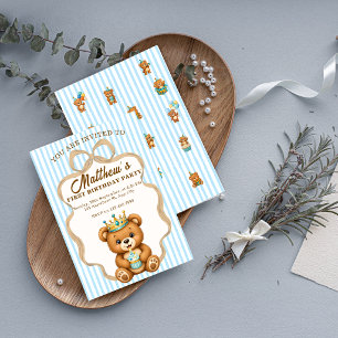 Einladung zum 1. Geburtstag des Teddybärprinzen Ju