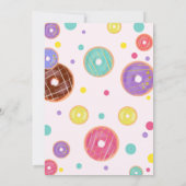 Einladung zum 1. Geburtstag, Donut Miss es. (Rückseite)