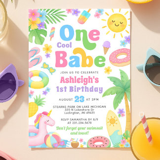 Einladung zum 1. Geburtstag - ein Cooles Kind