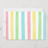 Einladung zum 1. Geburtstag Einhorn Foto (Rückseite)