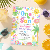 Einladung zum 1. Geburtstag - Eins in der Sonne