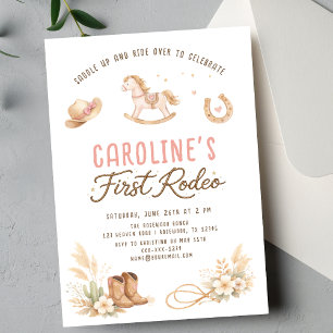 Einladung zum 1. Geburtstag - First Rodeo Cowgirl