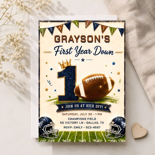Einladung zum 1. Geburtstag - First Year Down
