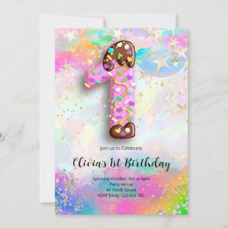 Einladung zum 1. Geburtstag für Mädchen