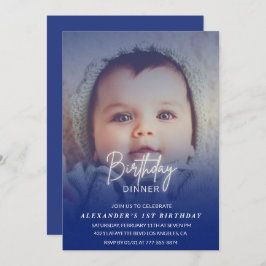 Einladung zum 1. Geburtstag Geburtstagsfest Foto J