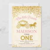 Einladung zum 1. Geburtstag / Glitzer (Vorderseite)