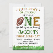Einladung zum 1. Geburtstag im ersten Jahr (Vorderseite)