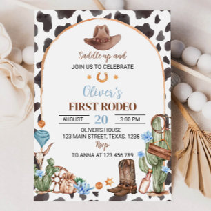 Einladung zum 1. Geburtstag im Highland Cowboy ein