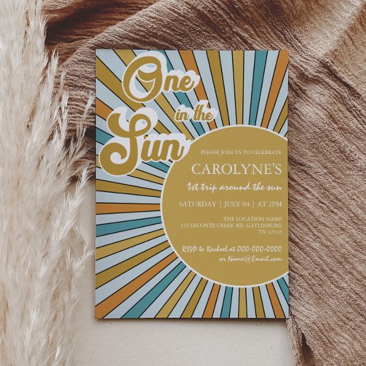 Einladung zum 1. Geburtstag in der Sonne