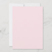 🎀 Einladung zum 1. Geburtstag mit rosa Schleife (Rückseite)