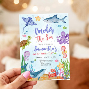 Einladung zum 1. Geburtstag Oneder the Sea Party