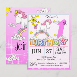 Einladung zum 1. Geburtstag Party