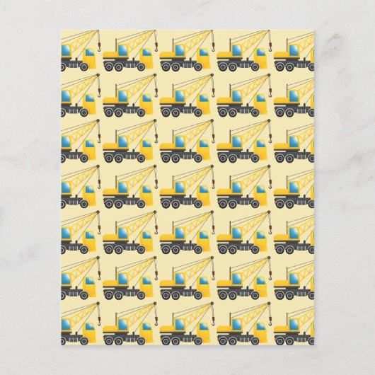 Einladung zum 1. Geburtstag Party Bauwagen (Rückseite)