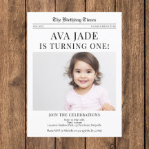 Einladung zum 1. Geburtstag