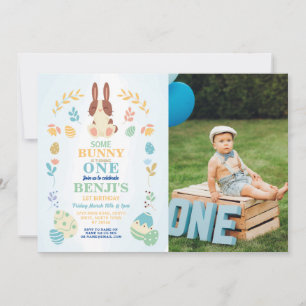 Einladung zum 1. Geburtstag - Some Bunny Easter Pa