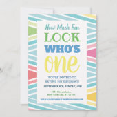 Einladung zum 1. Geburtstag Sprichwort (Vorderseite)