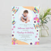 Einladung zum 1. Geburtstag Sukhmani Sahib (Stehend Vorderseite)