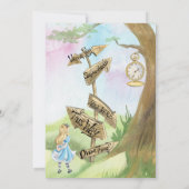 Einladung zum 1. Geburtstag | Tee-Party (Rückseite)